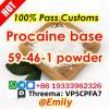 Procaine Powder CAS 59-46-1 Suppliers, Manufacturers, Factor